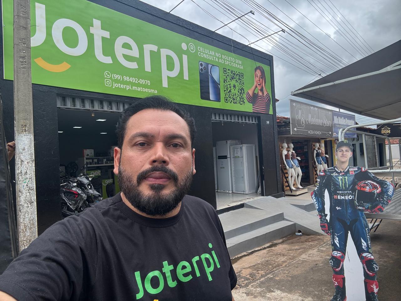 Loja Joterpi em Matões (MA) com fachada verde da franquia